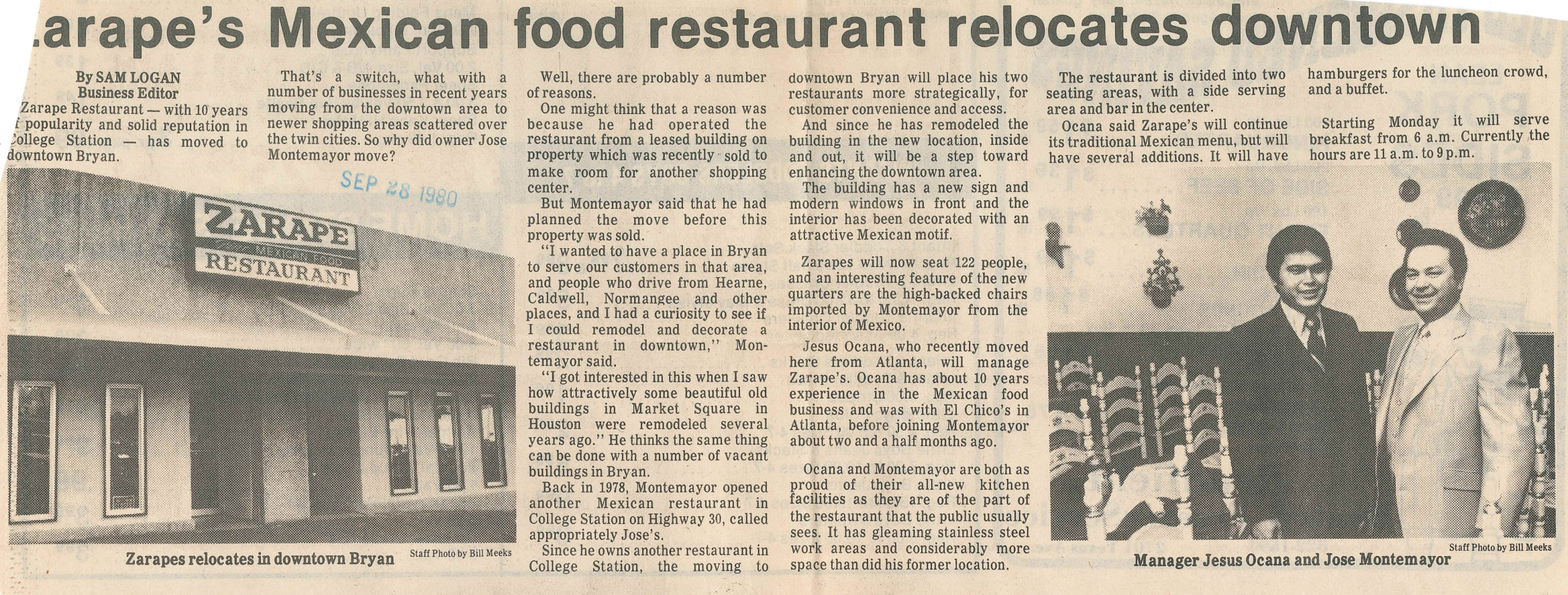 The Eagle Archives: Zarape's